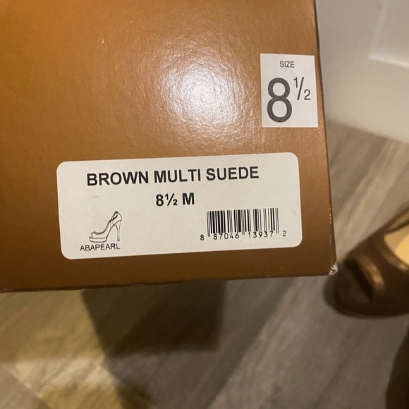 AUDREY Brooke Sz8.5 Multi SuedeStiletto - Picture 5 of 5